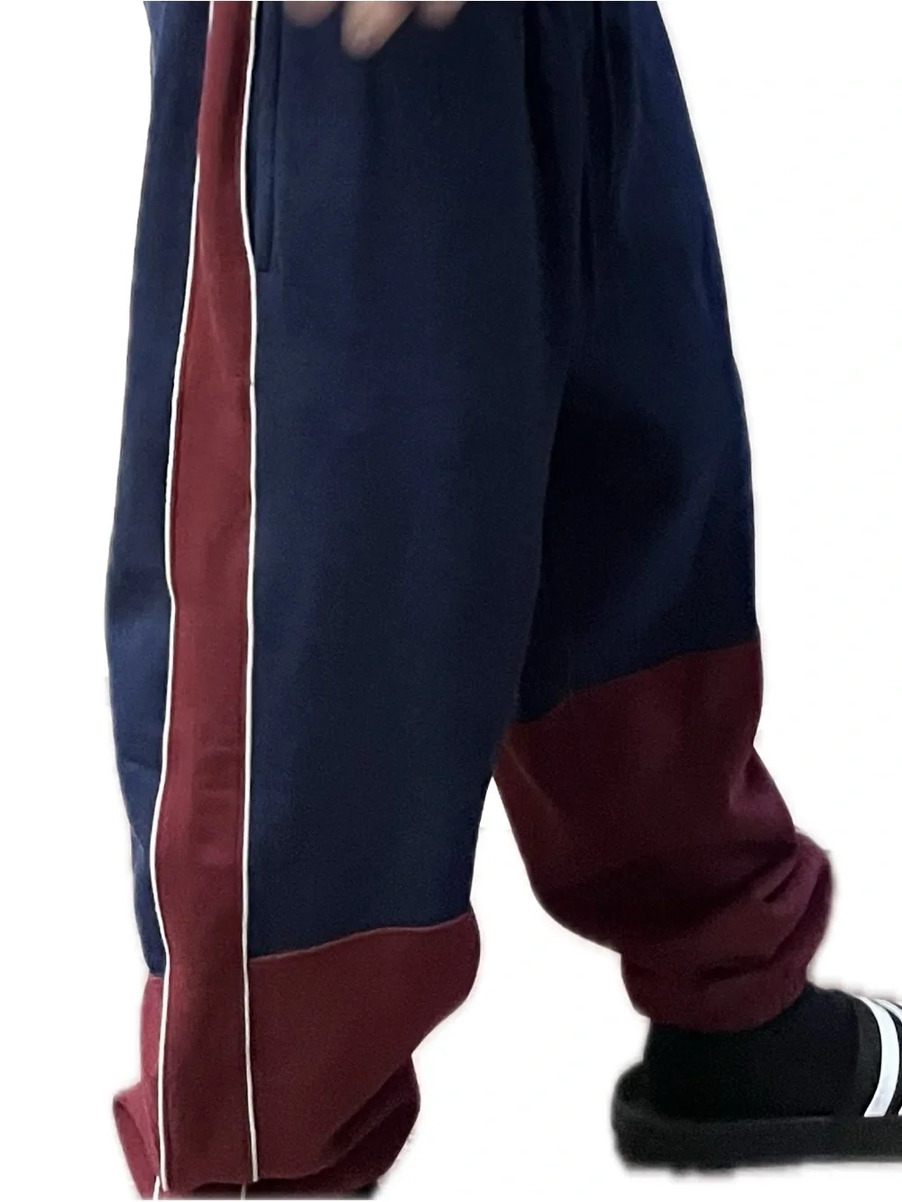Nike Navy Maroon Two-Tone Hoodie and Joggers sweatsuit sweatpants hoodie set NWT